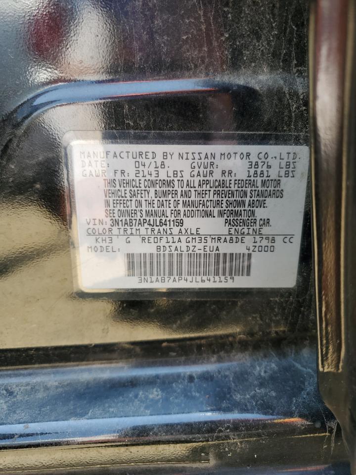 3N1AB7AP4JL641159 NISSAN SENTRA 2018
