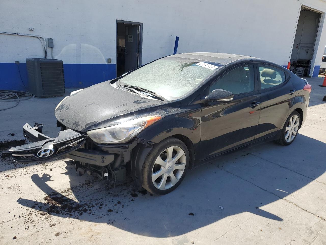 KMHDH4AEXCU285827 2012 Hyundai Elantra Gls