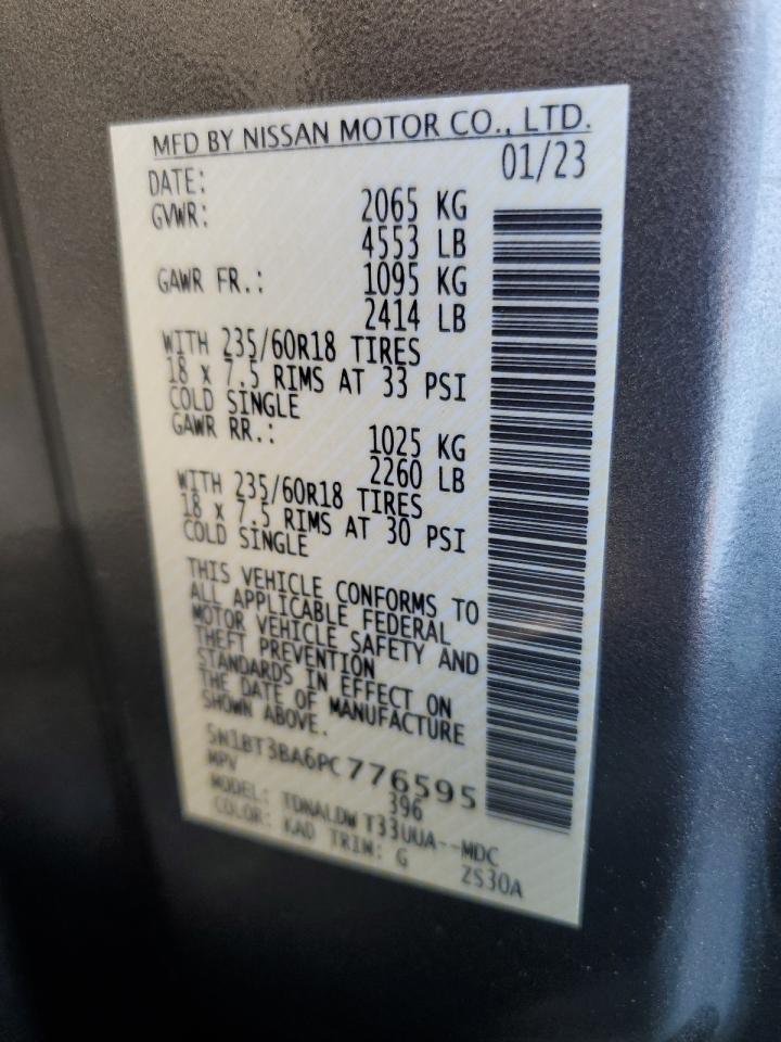 5N1BT3BA6PC776595 NISSAN All Models 2023