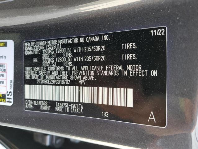 2023 LEXUS NX 350 2T2KGCEZ9PC018702