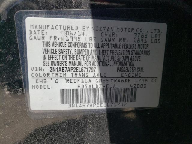 3N1AB7AP2EL671797 Nissan SENTRA S
