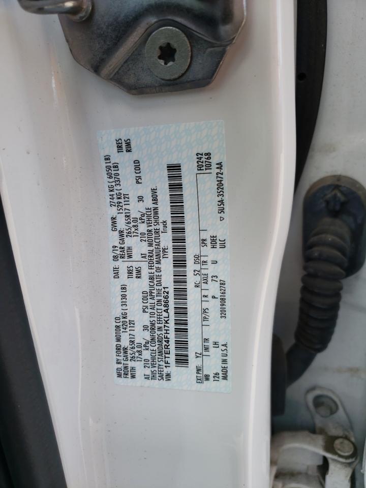 1FTER4FH7KLA86621 FORD RANGER 2019