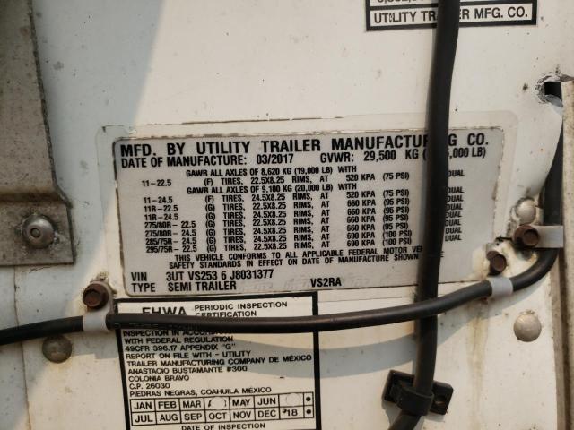 VIN 3UTVS2536J8031377 2018 Other Trailer no.10