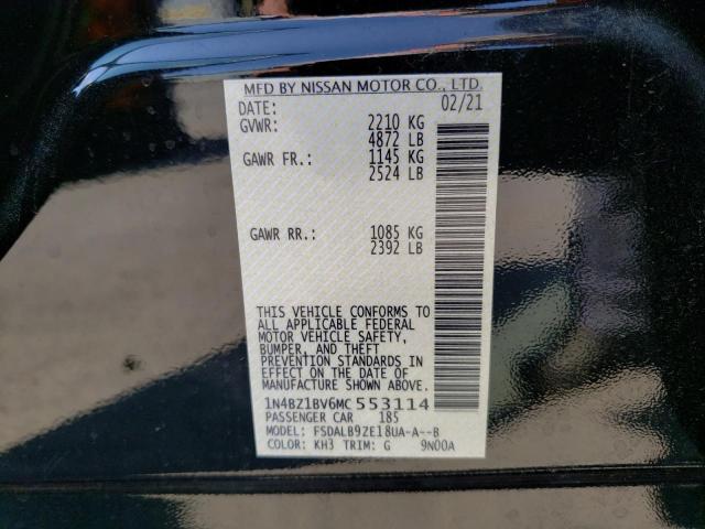 1N4BZ1BV6MC553114 Nissan Leaf S Plus
