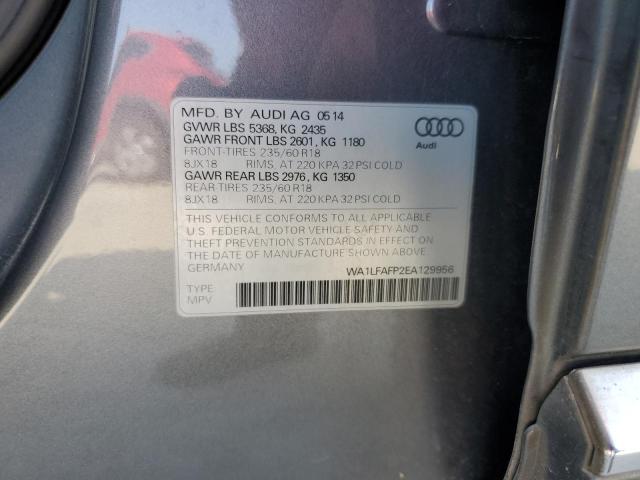 VIN WA1LFAFP2EA129956 2014 Audi Q5, Premium Plus no.13