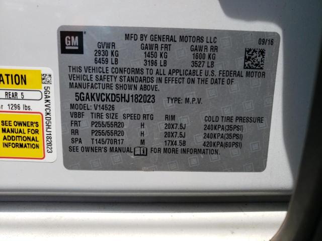 5GAKVCKD5HJ182023 Buick Enclave