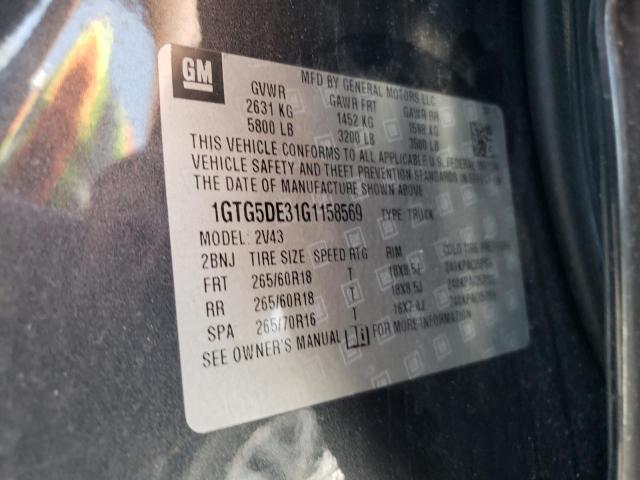1GTG5DE31G1158569 GMC CANYON SLT