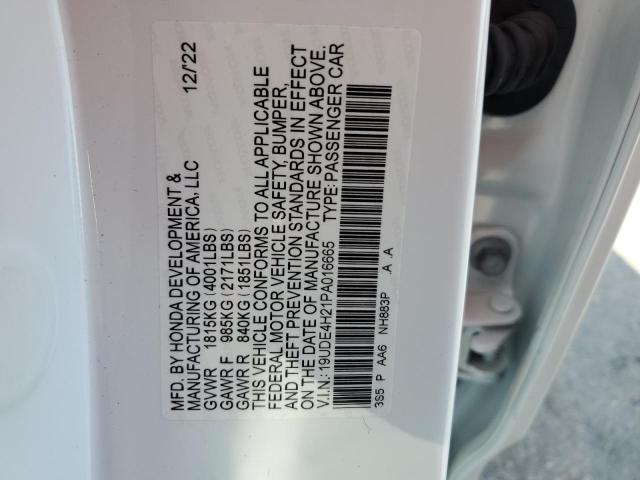 2023 ACURA INTEGRA 19UDE4H21PA016665