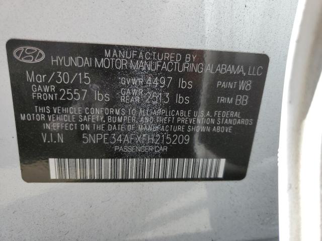 5NPE34AFXFH215209 Hyundai Sonata Sport