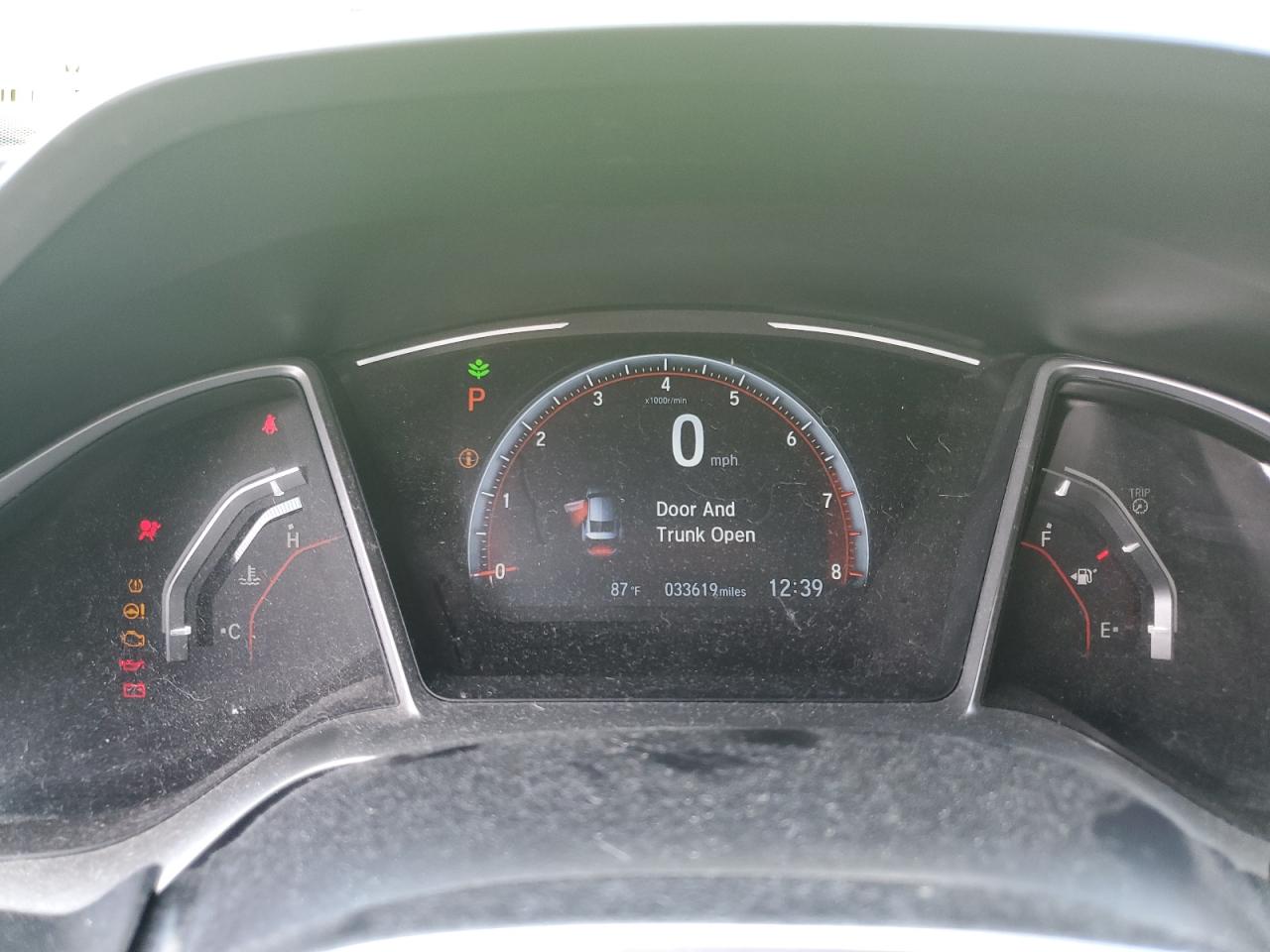 2HGFC4B80KH307325 HONDA CIVIC 2019