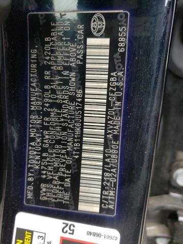 Toyota CAMRY L 2018 4T1B11HK6JU517486 Image 12