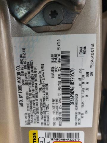 3FA6P0K96HR220570 Ford Fusion Titanium