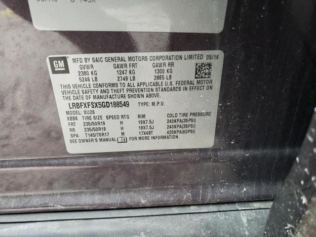 LRBFXFSX5GD188549 Buick Envision Premium