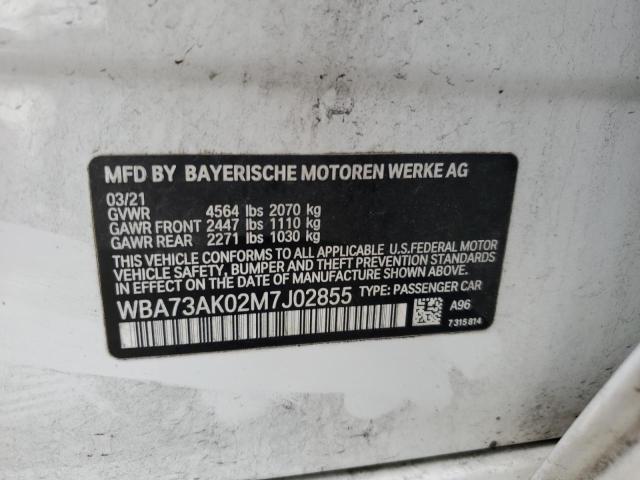 VIN WBA73AK02M7J02855 2021 BMW 2 Series, 228XI no.12