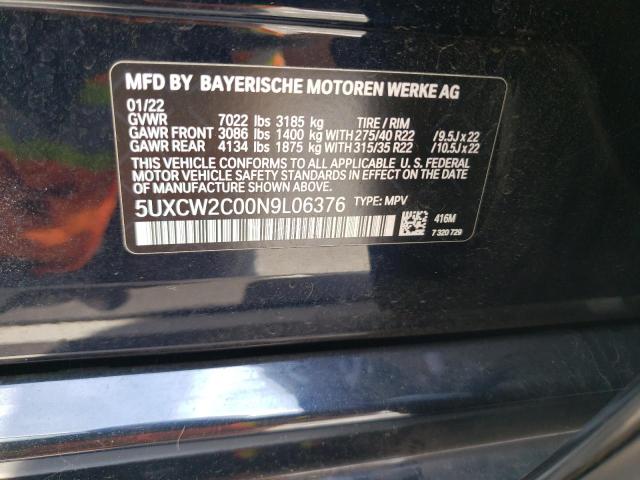 5UXCW2C00N9L06376 BMW X7 Xdrive40i