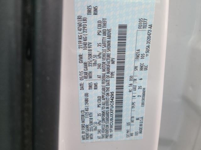 1FMCU9JXXFUC54295 Ford Escape Titanium