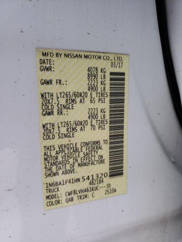 1N6BA1F41HN541320 Nissan Titan Xd Sl