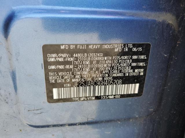 JF2SJABC9GH405208 Subaru Forester 2.5i