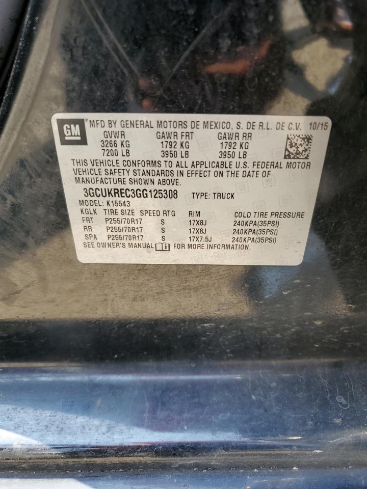 3GCUKREC3GG125308 CHEVROLET ALL Models 2016