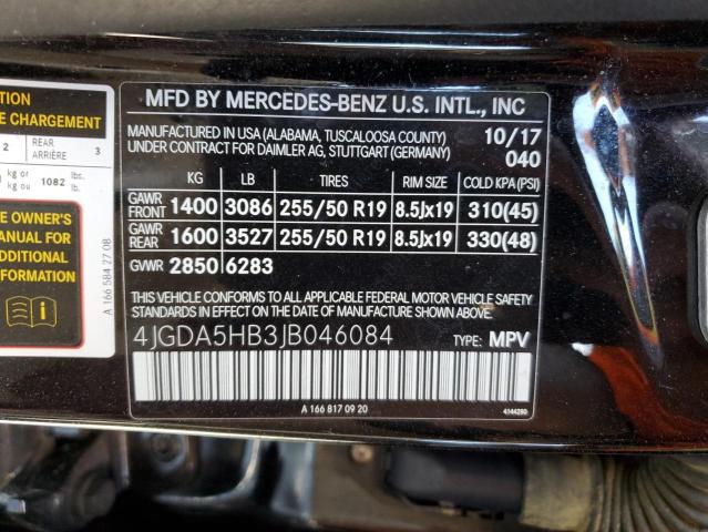 4JGDA5HB3JB046084 Mercedes-Benz Gle 350 4matic