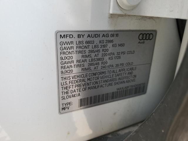 VIN WA1LABF75HD026733 2017 Audi Q7, Premium Plus no.12