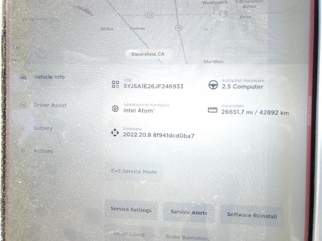 5YJSA1E26JF246933 Tesla MODEL S