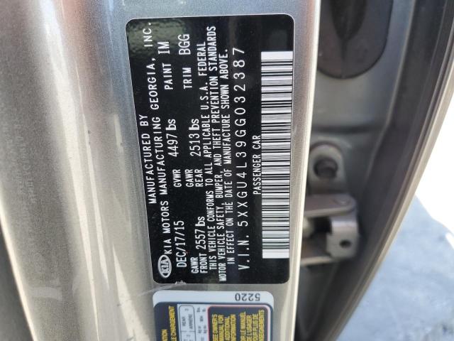 5XXGU4L39GG032387 KIA OPTIMA EX
