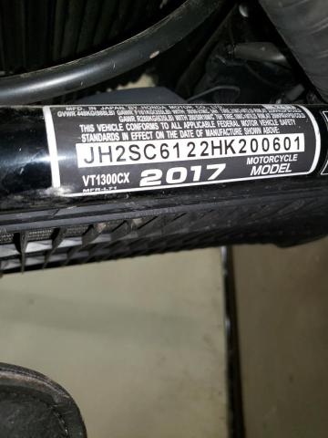 2017 HONDA VT1300 CX - JH2SC6122HK200601