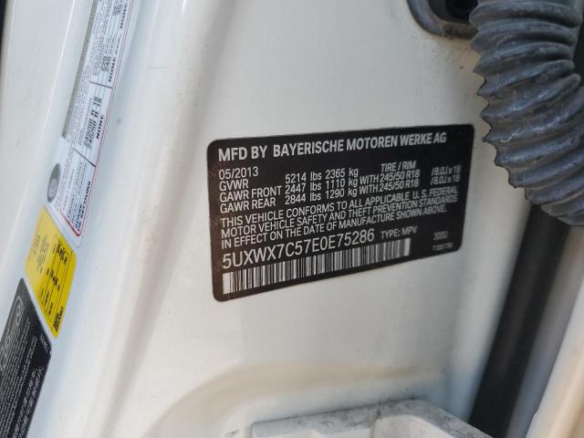 5UXWX7C57E0E75286 BMW X3 Xdrive35i