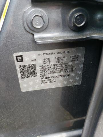 2018 CHEVROLET CRUZE LT - 1G1BH5SEXJ7239953