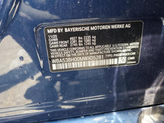 WBA53BH00MWX05281 BMW 530 I
