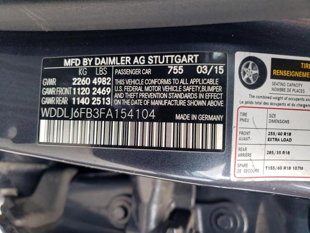 WDDLJ6FB3FA154104 Mercedes-Benz Cls 400