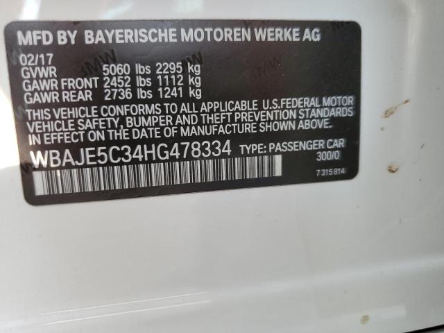 2017 BMW 540 I - WBAJE5C34HG478334