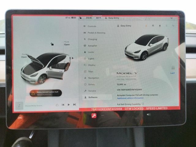 7SAYGDEEXNF402968 Tesla Model Y