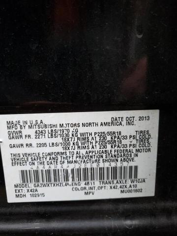 4A4AR4AU2EE014357 Mitsubishi Outlander Sport Se