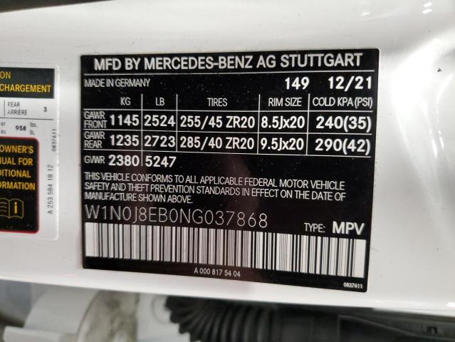 2022 MERCEDES-BENZ GLC COUPE - W1N0J8EB0NG037868