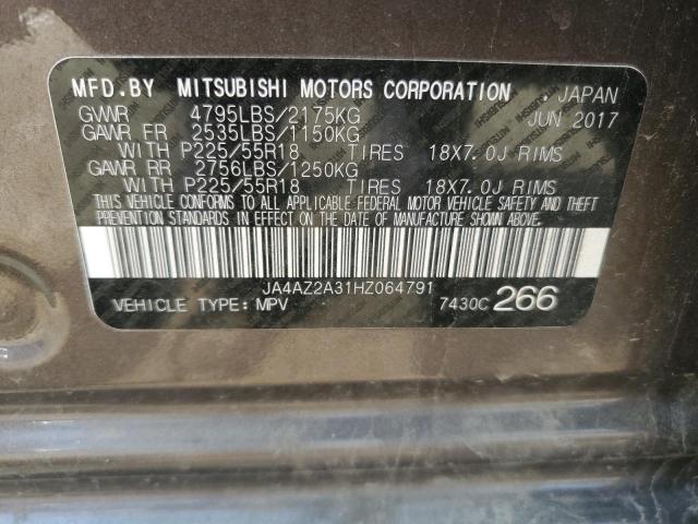 JA4AZ2A31HZ064791 | 2017 MITSUBISHI OUTLANDER