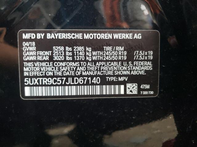 5UXTR9C57JLD67140 2018 BMW X3, photo no. 12