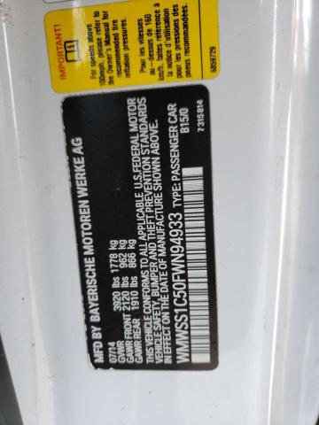 2015 MINI COOPER PAC WMWSS1C50FWN94933