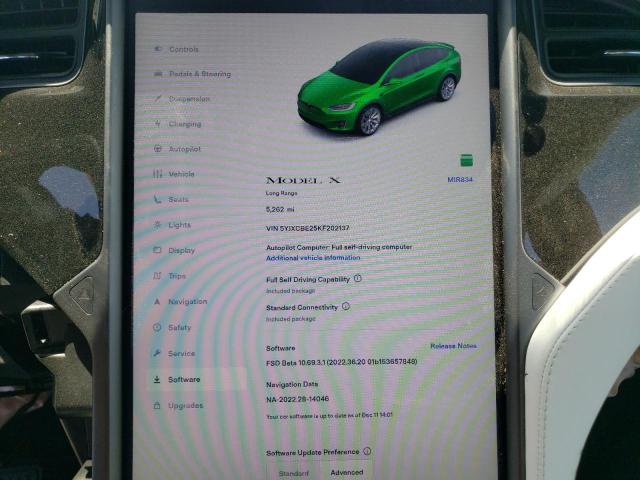 5YJXCBE25KF202137 Tesla MODEL X