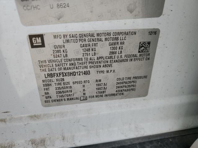 2017 BUICK ENVISION P - LRBFXFSX8HD121493