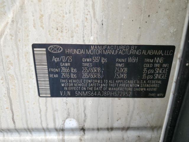 2023 HYUNDAI SANTA FE X - 5NMS64AJ8PH572952