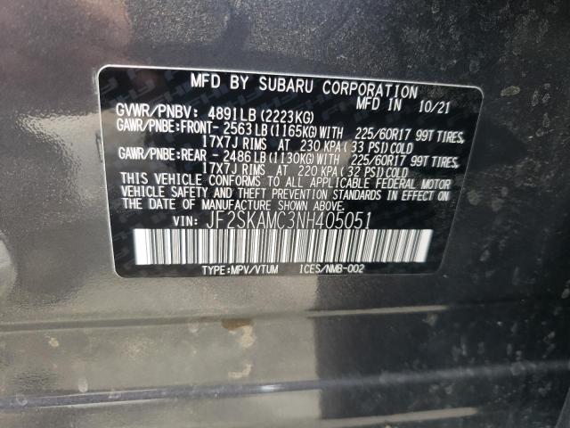 JF2SKAMC3NH405051 Subaru Forester Wilderness