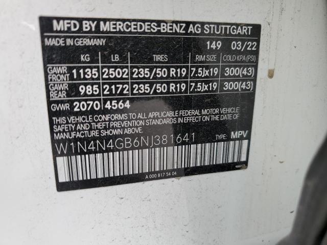W1N4N4GB6NJ381641 Mercedes-Benz GLA 250