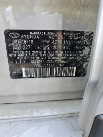 2019 HYUNDAI IONIQ SEL - KMHC75LC0KU123686