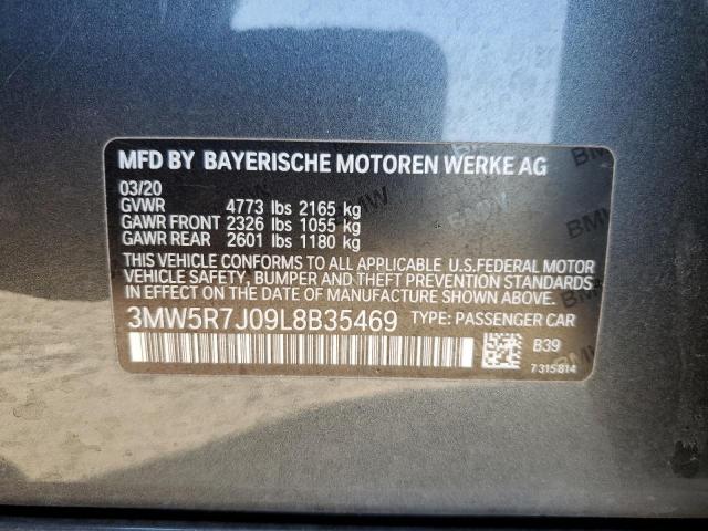 2020 BMW 330XI - 3MW5R7J09L8B35469