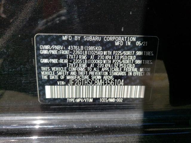 JF2GTHSC8MH356104 Subaru Crosstrek Sport
