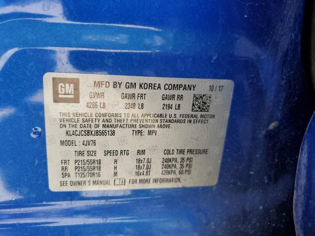KL4CJCSBXJB565138 Buick Encore Essence