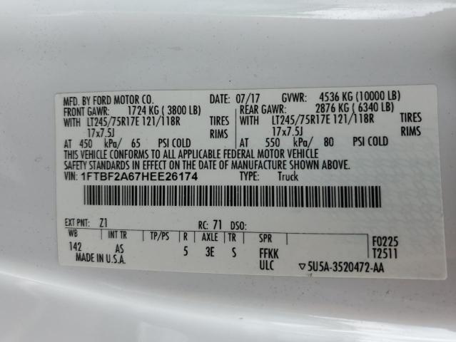 1FTBF2A67HEE26174 Ford F250 Super Duty