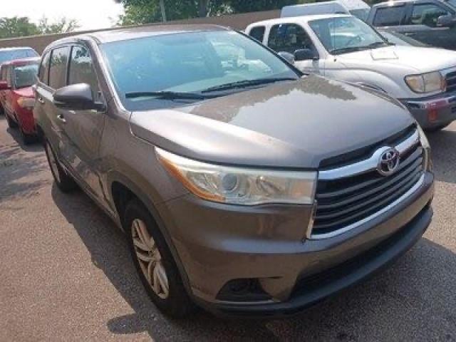 VIN 5TDZARFH9ES005384 2014 Toyota Highlander, LE no.1